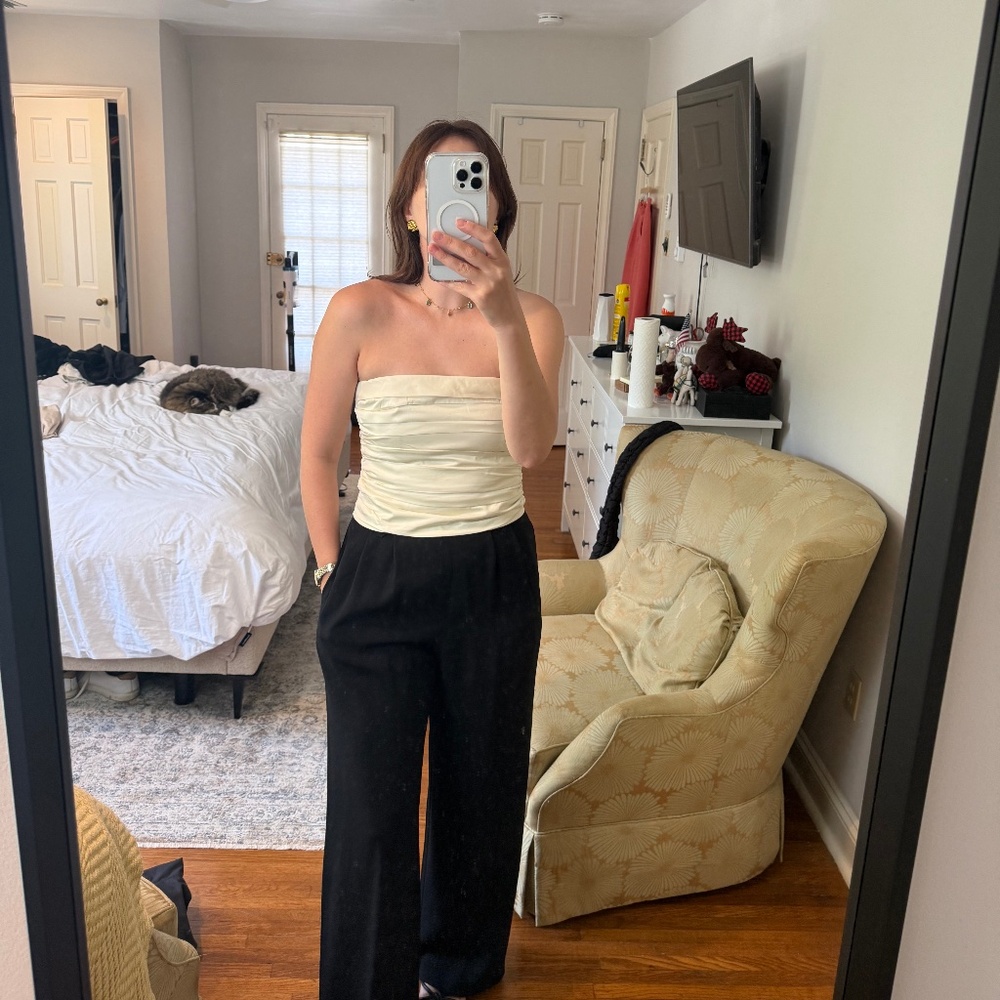Strapless top